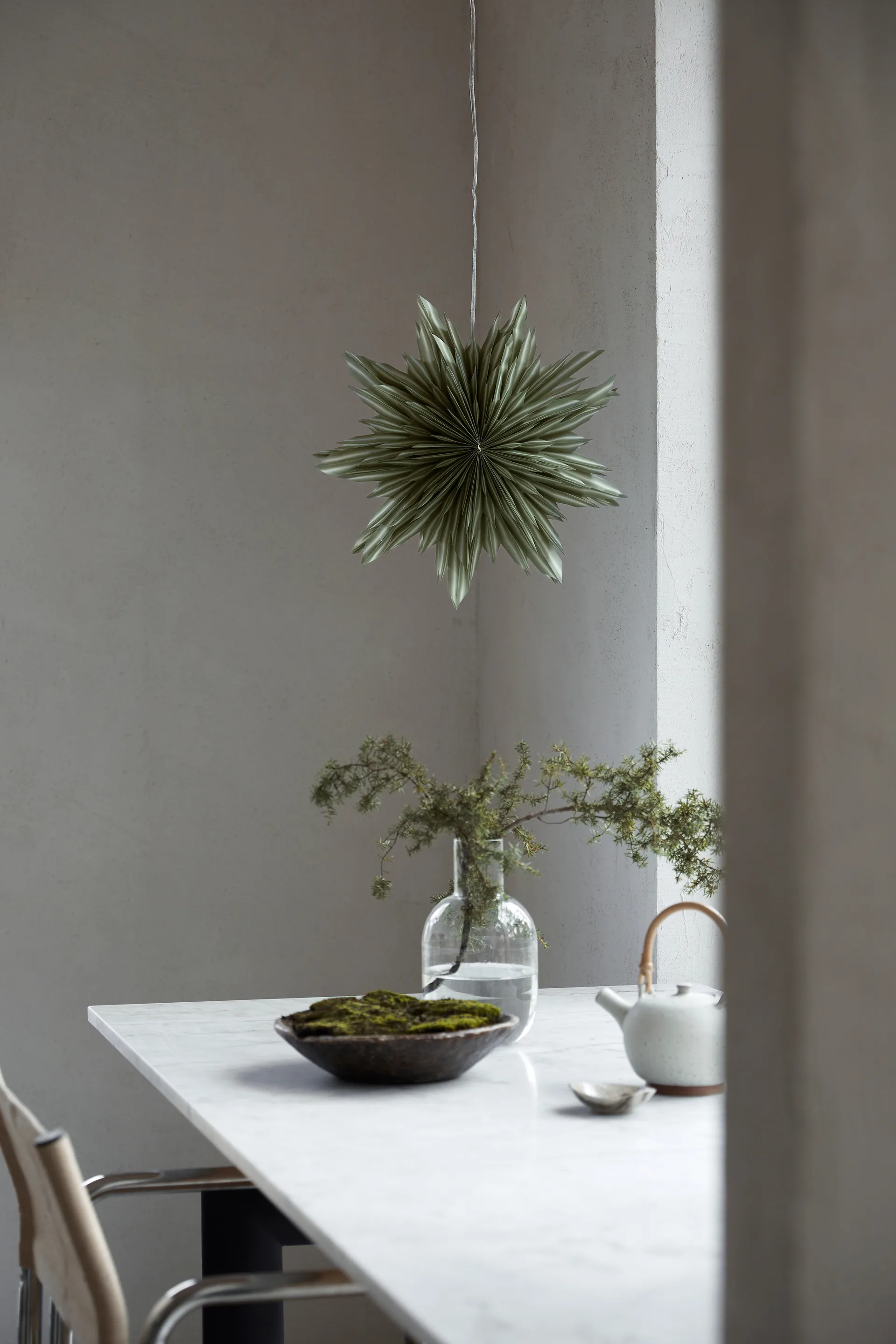 Helena adventsstjärna Ø44 cm, Beige Watt & Veke