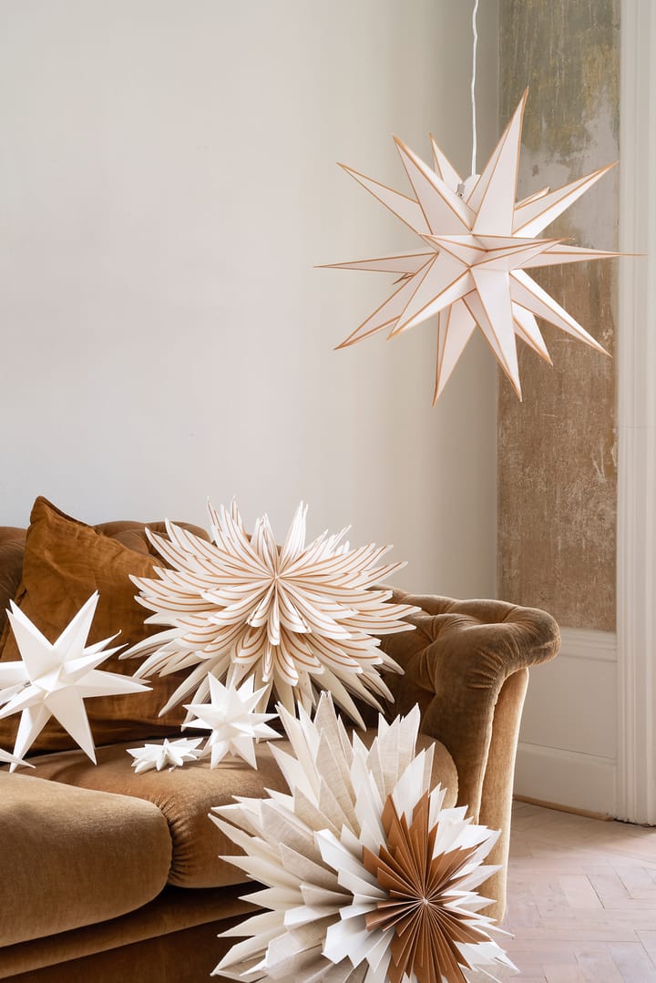 Lovisa adventsstjärna Ø50 cm, Vit-guld Watt & Veke
