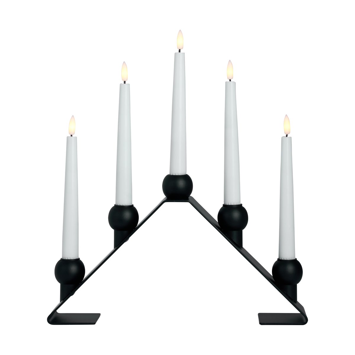 Watt & Veke Luna adventsljusstake Black | Skandinavisk Design | Adventsljusstakar | Svart