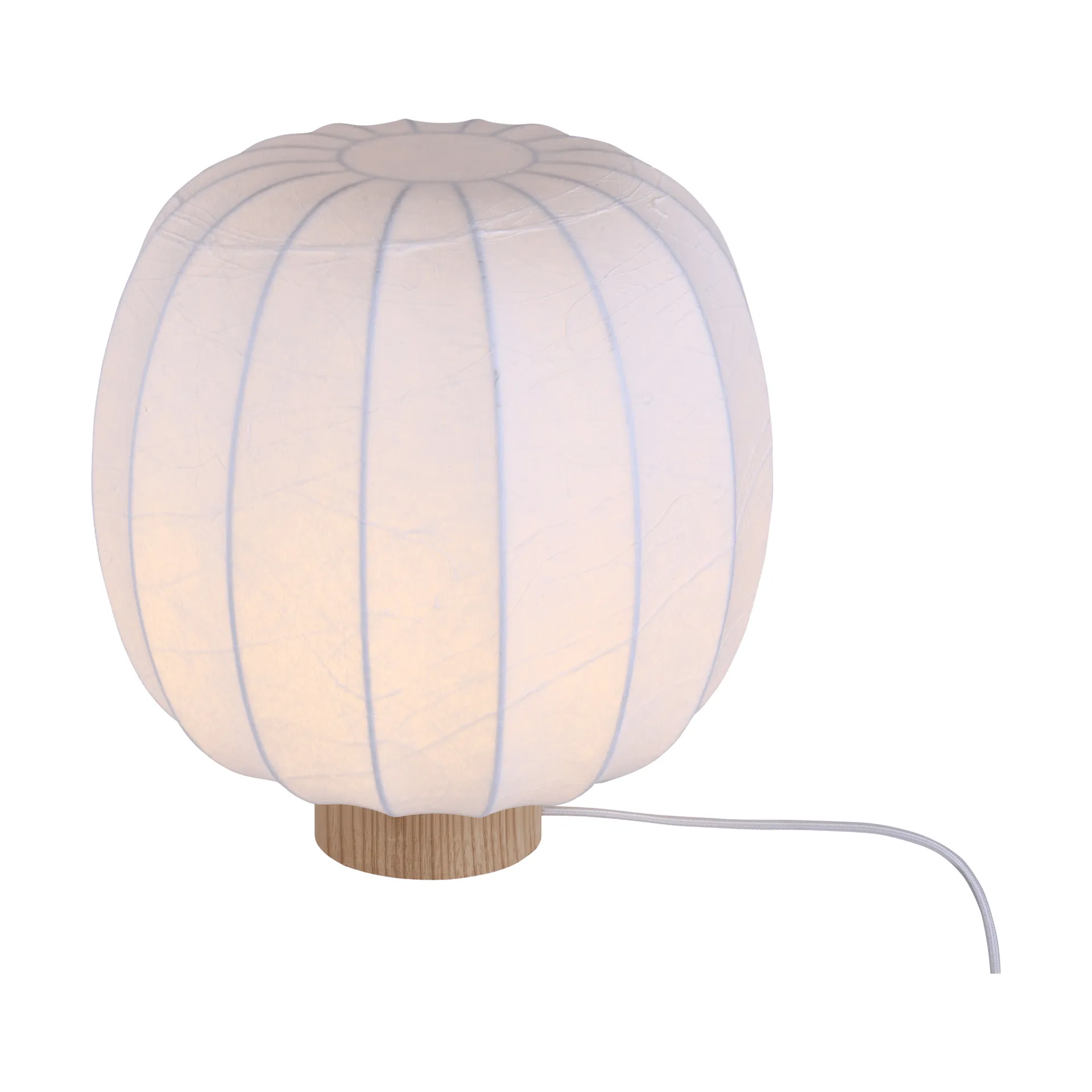 Lunari bordslampa, White-Natural ash, Ø30x32 cm Watt & Veke Lunari bordslampa, White-Natural ash, Ø30x32 cm Watt & Veke