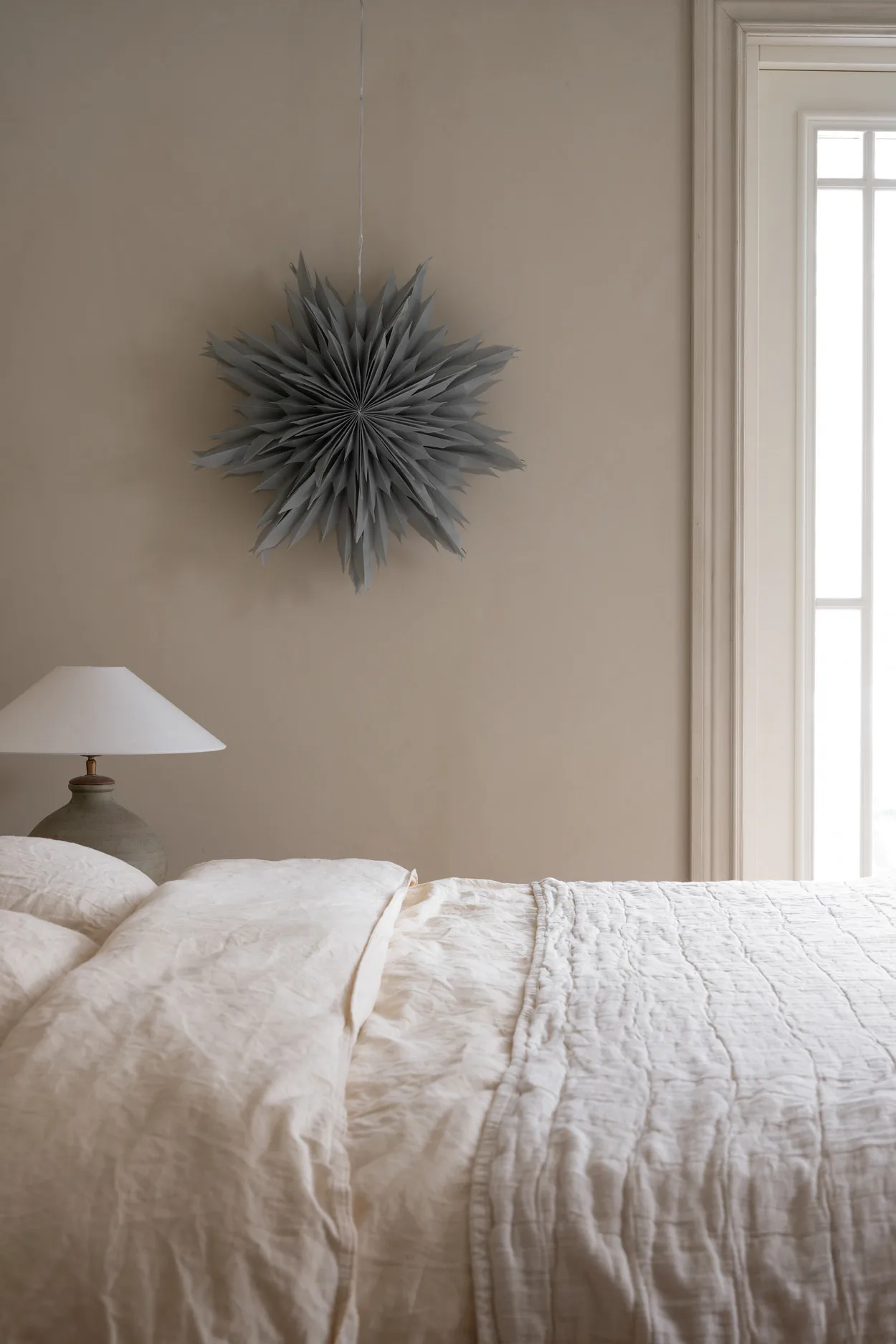 Oslo julstjärna Ø60 cm, Grå Watt & Veke