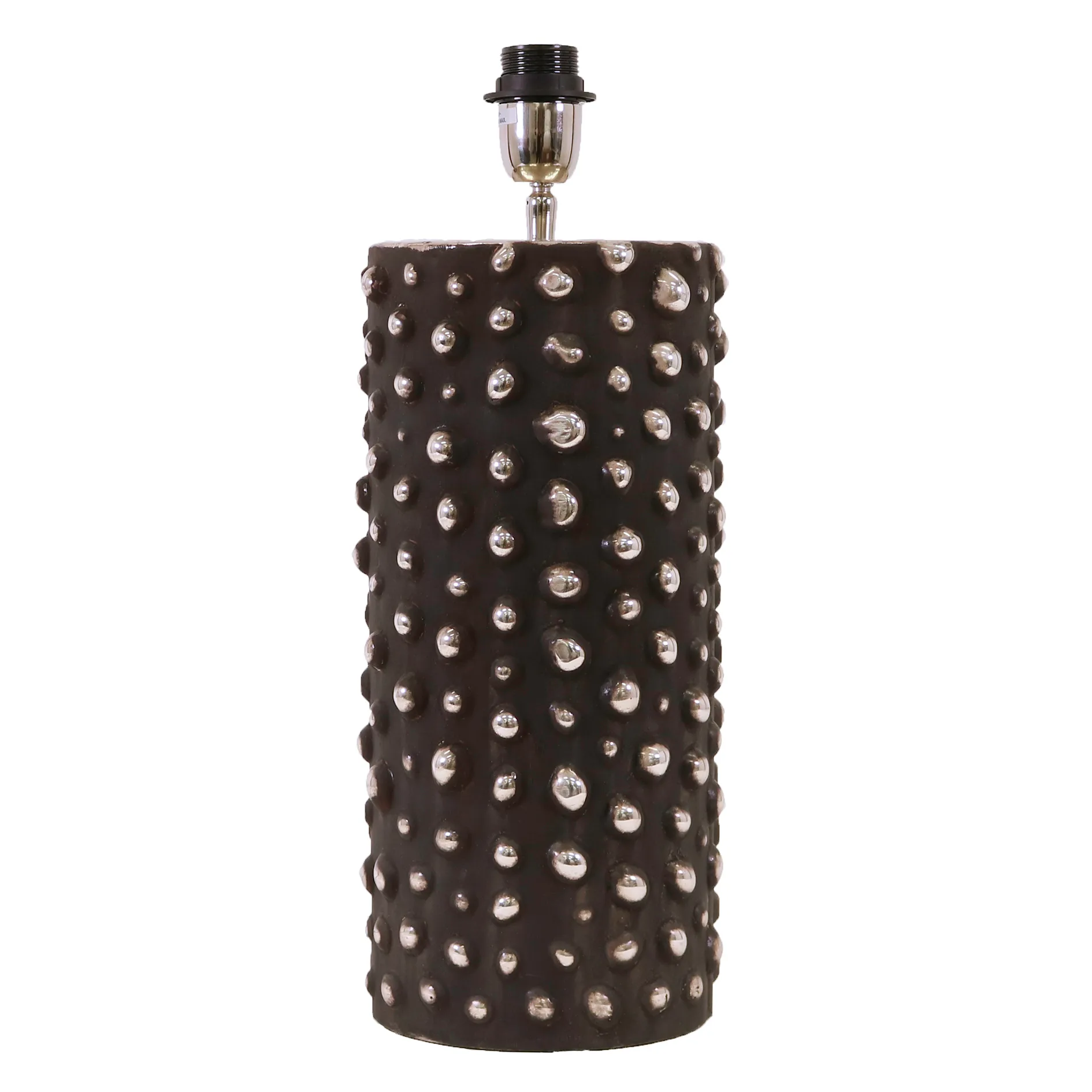 Peggy lampfot 28 cm, Svart-silver Watt & Veke