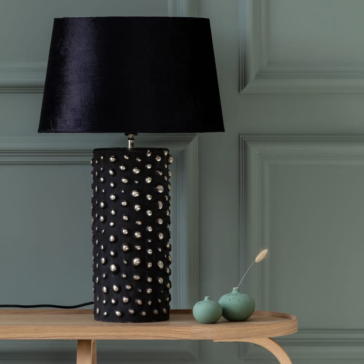 Peggy lampfot 28 cm, Svart-silver Watt & Veke