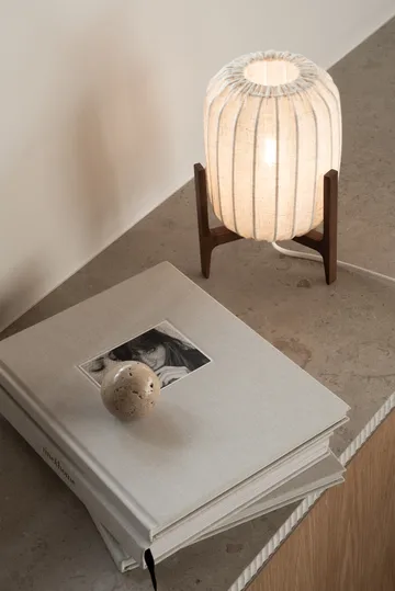 Prisma bordslampa - Dark ash-Natural, Mini Ø16x24,3 cm - Watt & Veke