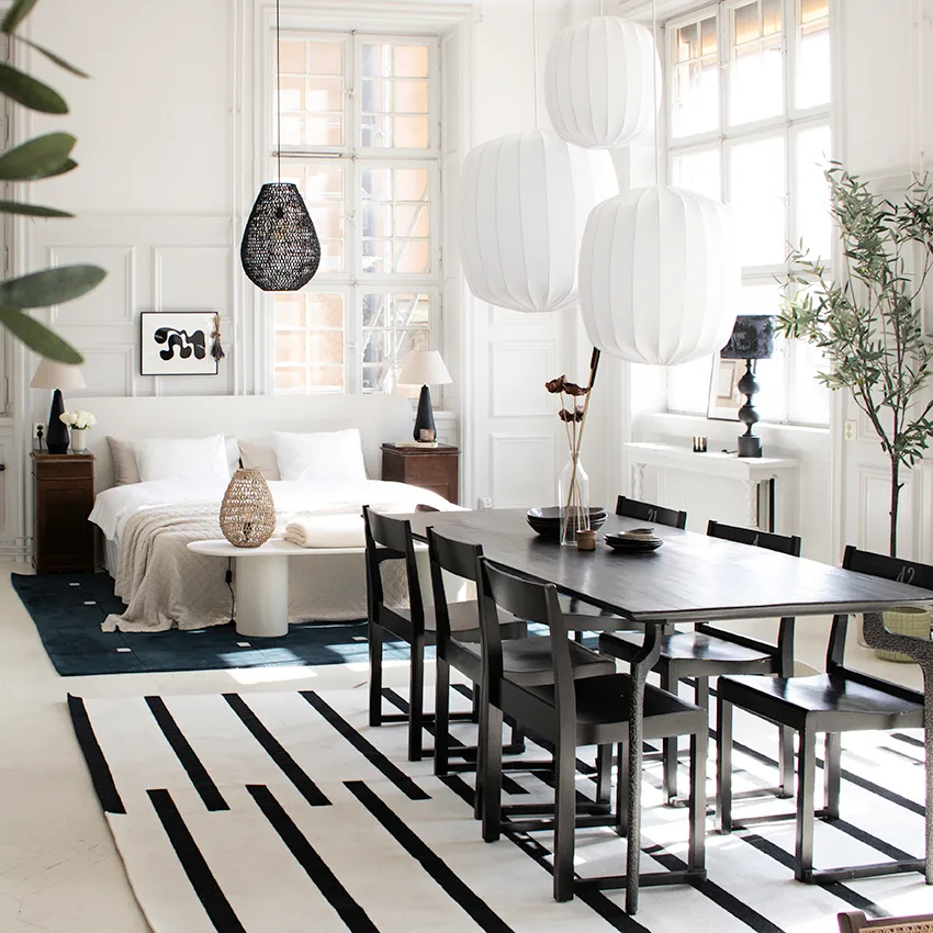 Prisma taklampa Ø45 cm, Vit Watt & Veke