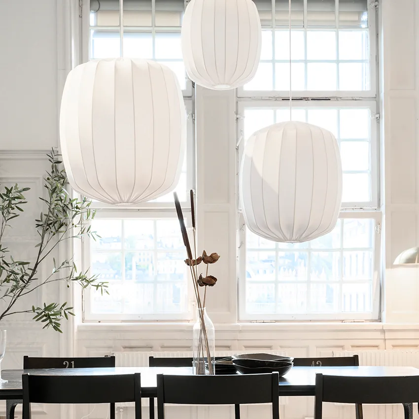 Prisma taklampa Ø45 cm, Vit Watt & Veke