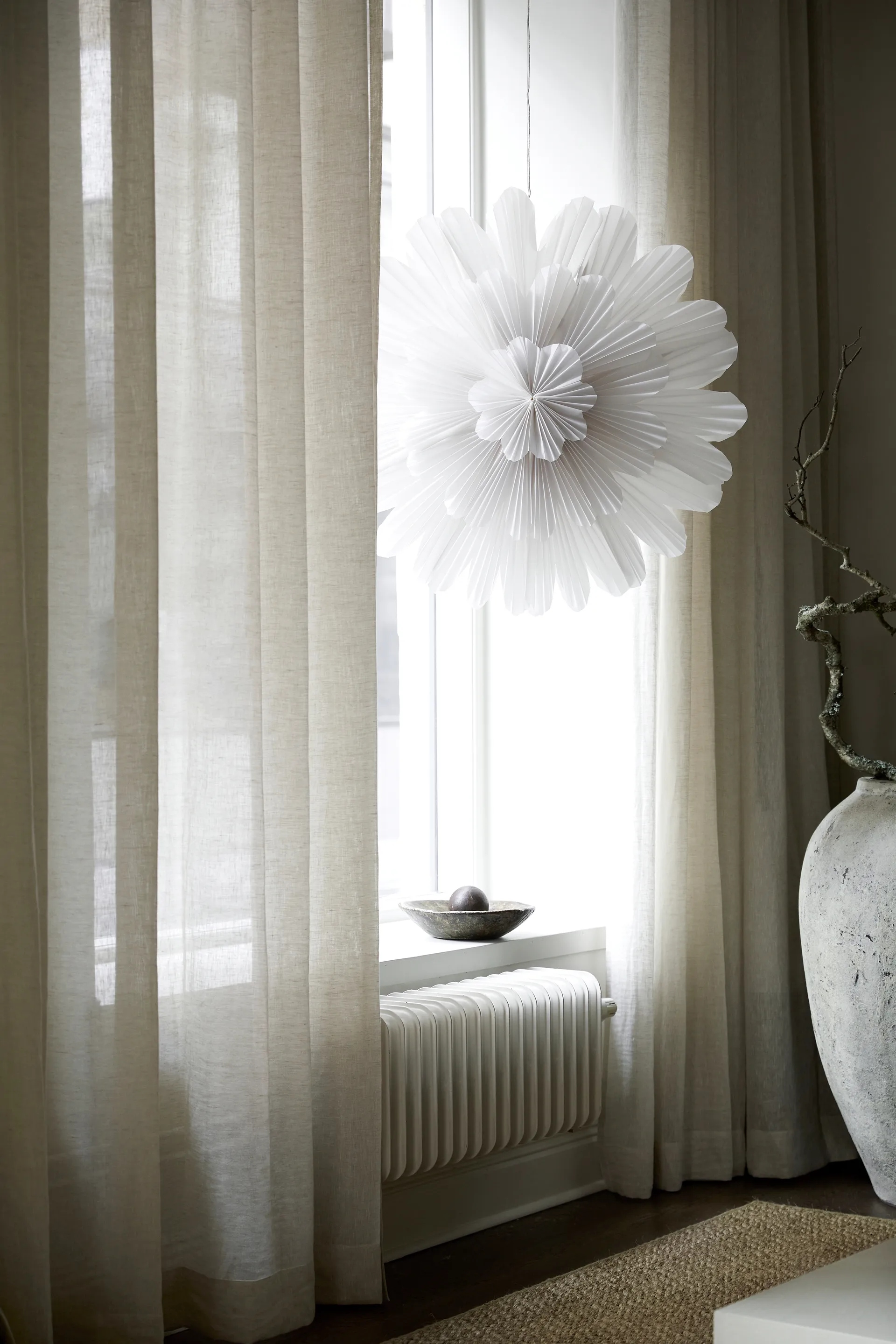 Snöblomma adventsstjärna, Ø80 cm Watt & Veke