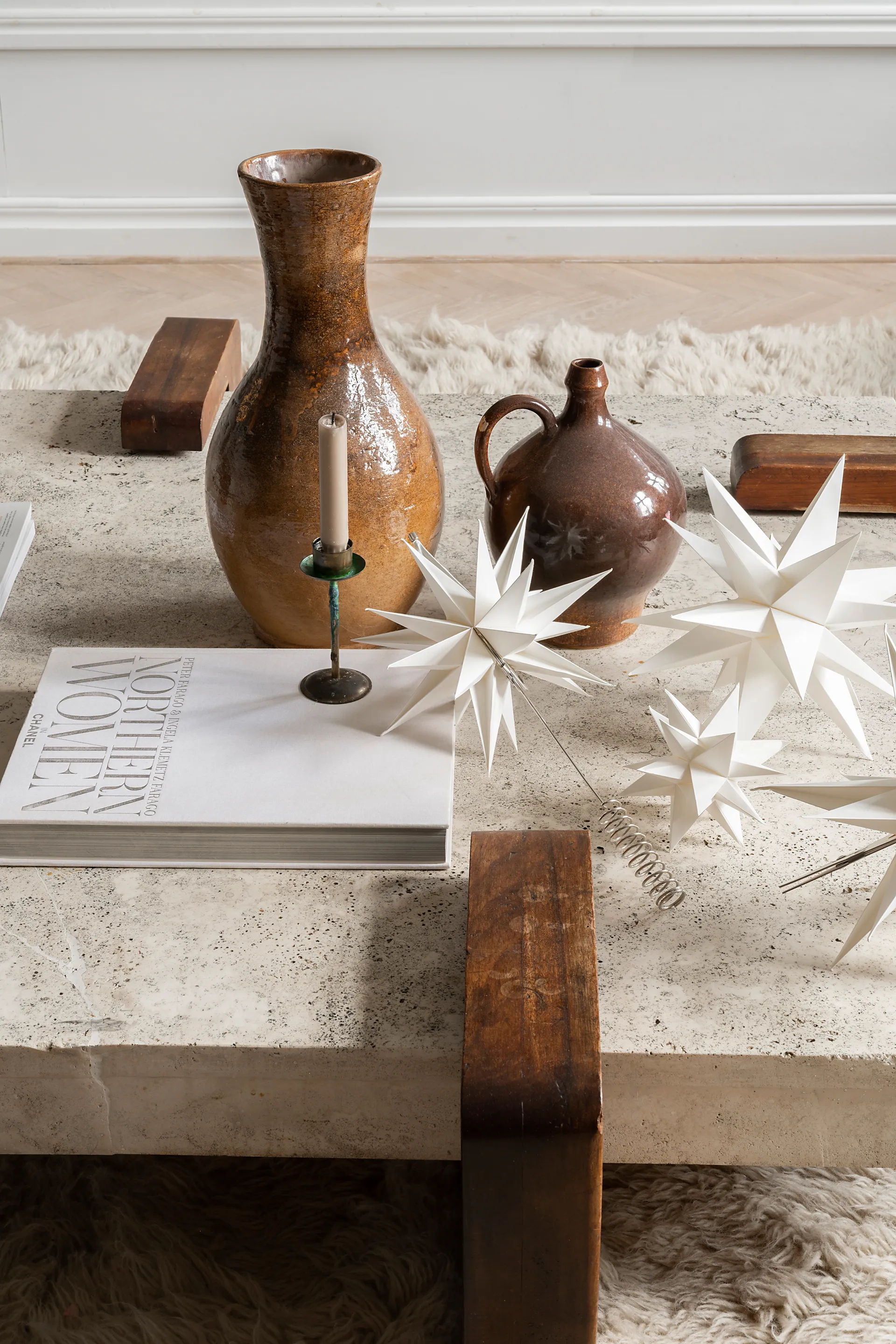 Sputnik adventsstjärna Ø15 cm, Vit Watt & Veke