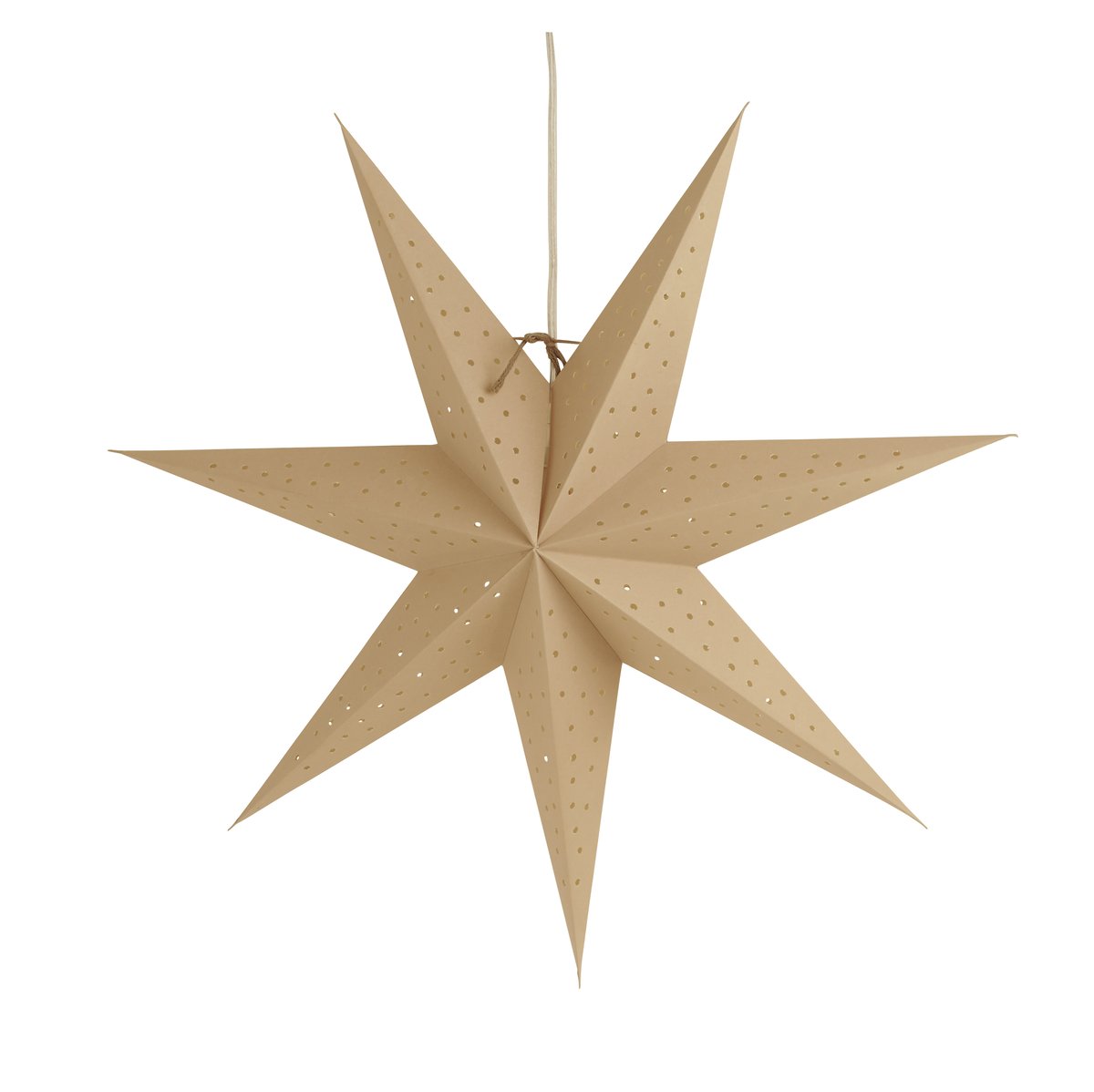 Watt & Veke Stella julstjärna/adventsstjärna beige 60 cm