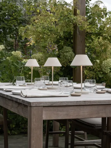 Teya bordslampa portable - Offwhite, Ø15x26 cm - Watt & Veke