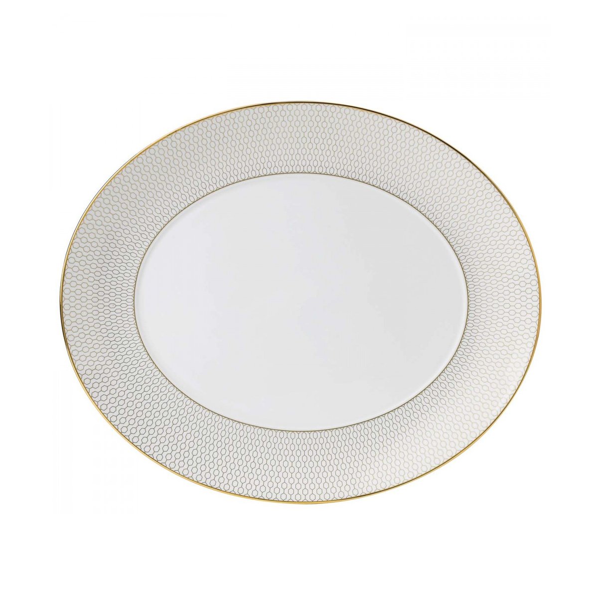 Wedgwood Arris ovalt serveringsfat vit | Skandinavisk Design | Serveringsfat & Uppläggningsfat | Vit