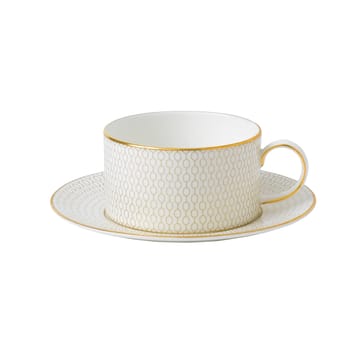 Arris tekopp med fat - Vit - Wedgwood