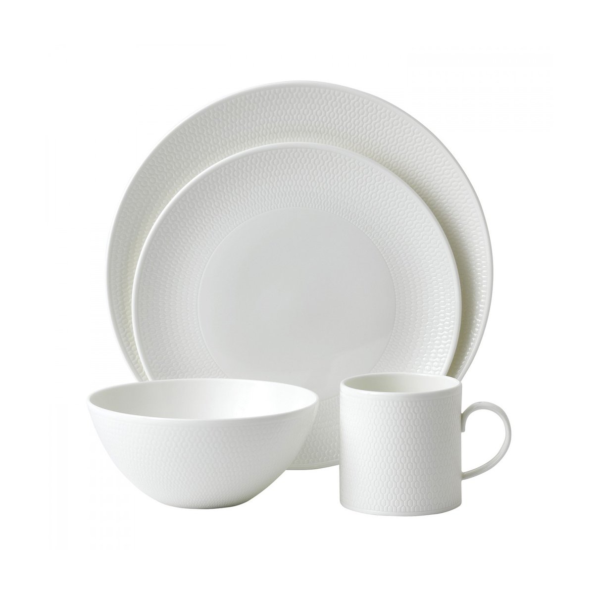 Wedgwood Gio startset 16- delar vit | Skandinavisk Design | Serviser & Startset | Vit
