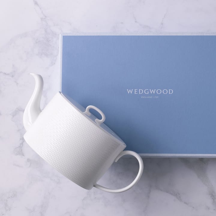 Gio tekanna, vit Wedgwood