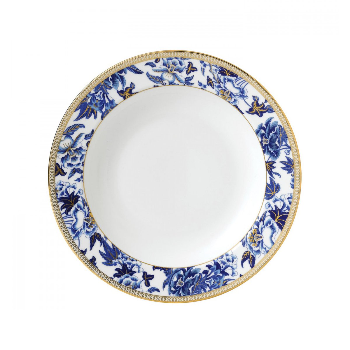 Wedgwood Hibiscus djup tallrik 23 cm floral | Skandinavisk Design | Djupa tallrikar | Blå