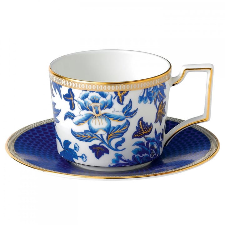 Hibiscus tekopp med fat - floral - Wedgwood