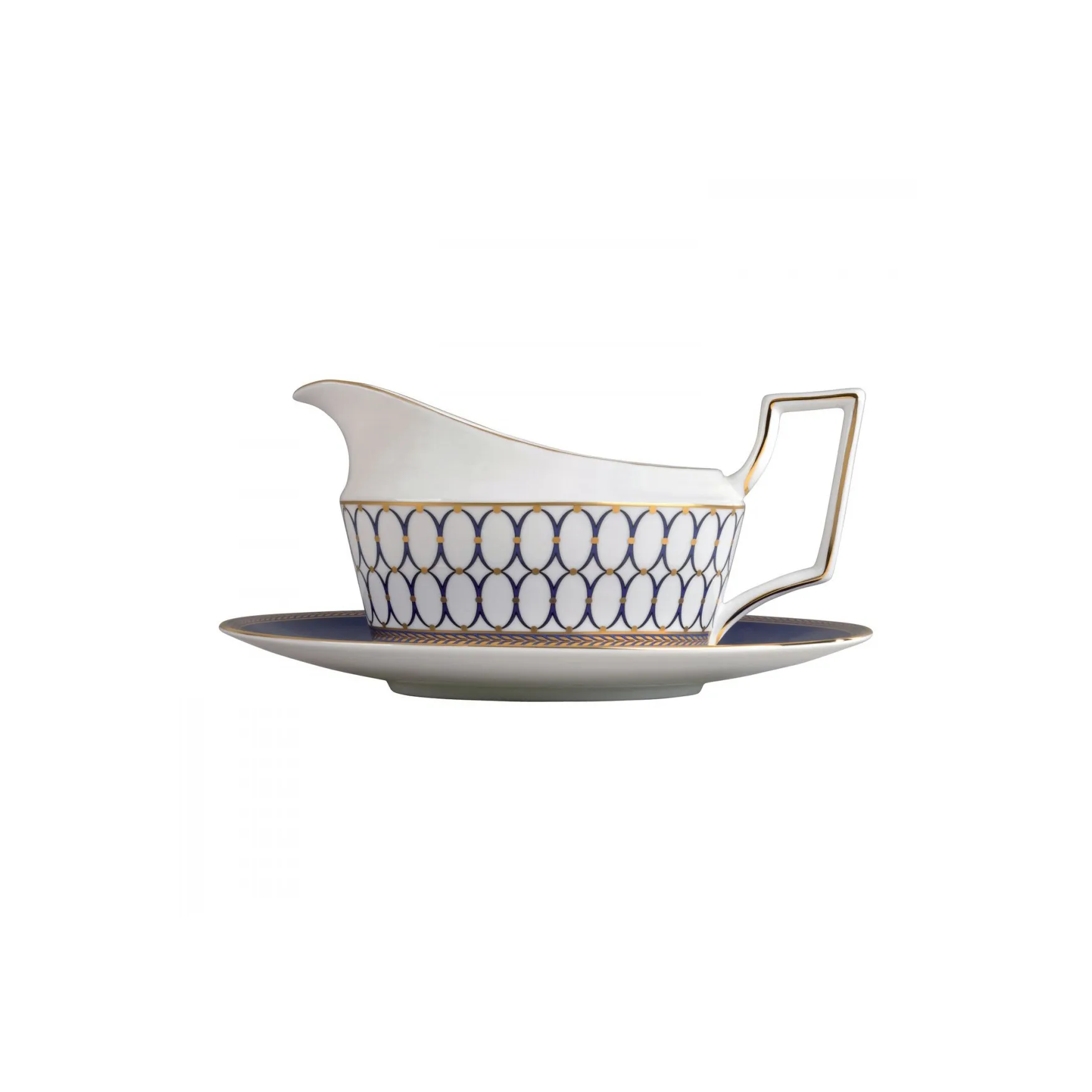 Renaissance Gold fat till såskanna, blå Wedgwood