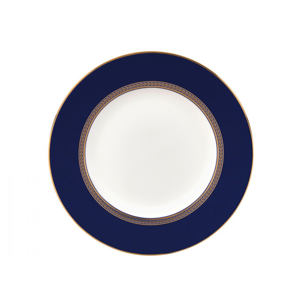 Wedgwood Renaissance Gold tallrik blå kant 20 cm | Skandinavisk Design | Assietter | Blå