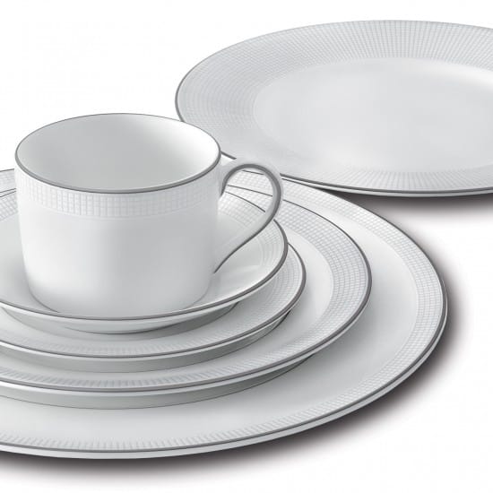 Vera Wang Blanc Sur Blanc tallrik, Ø 20 cm Wedgwood