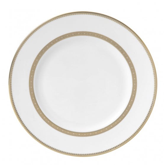 Wedgwood Vera Wang Lace Gold tallrik 27 cm | Skandinavisk Design | Assietter | Vit