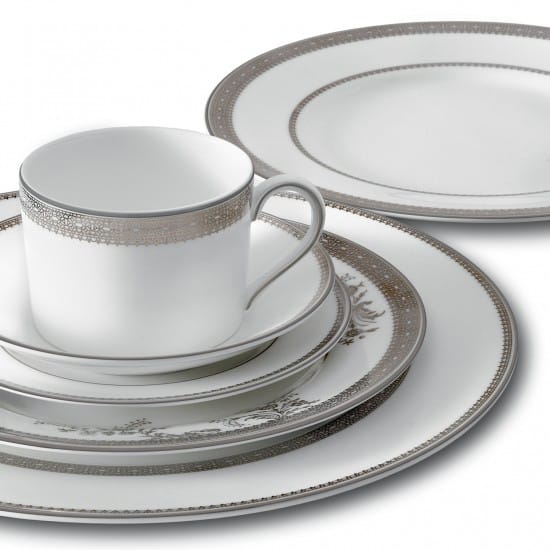 Vera Wang Lace Platinum tallrik, Ø 15 cm Wedgwood