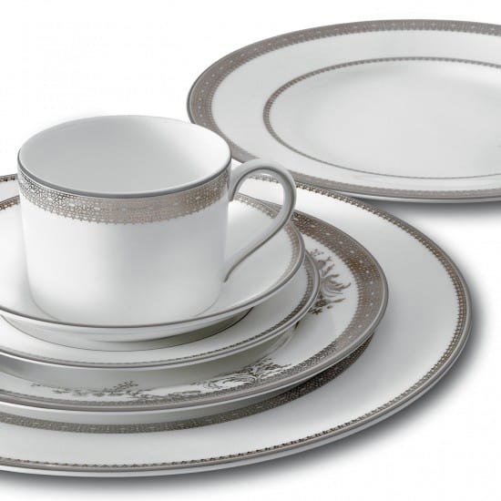 Vera Wang Lace Platinum tallrik, Ø 27 cm Wedgwood