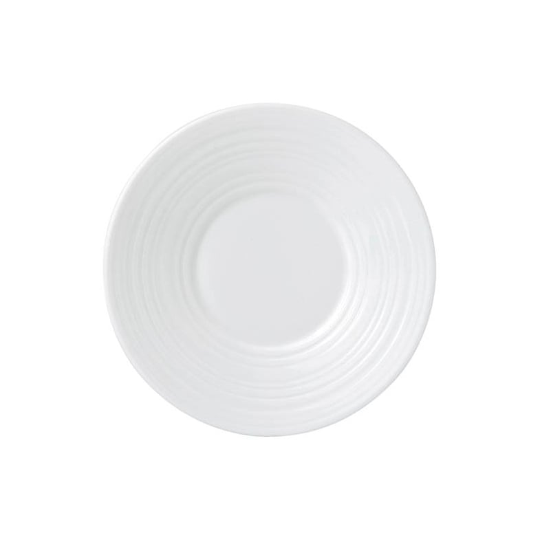 Wedgwood White Strata espressofat 12 cm | Skandinavisk Design | Kaffefat & Tefat | Vit