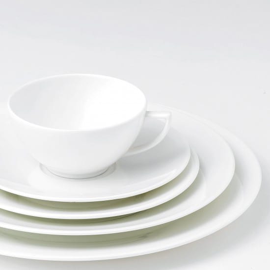 White Strata tallrik - Ø 23 cm - Wedgwood