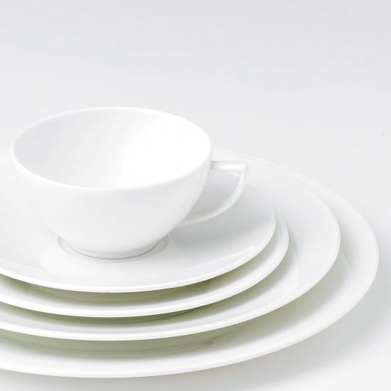 White Strata tallrik - Ø 27 cm - Wedgwood