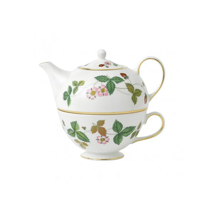 Wild Strawberry tekanna med kopp - multi - Wedgwood