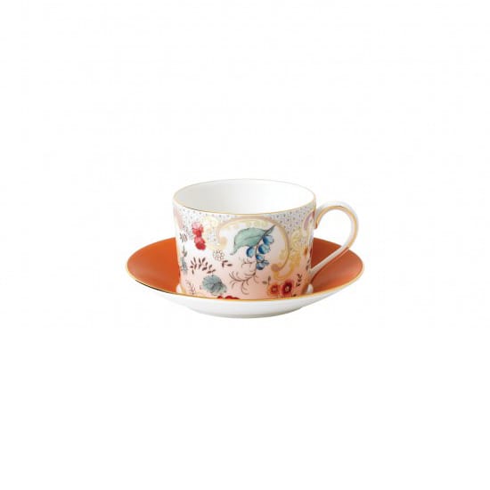 Wonderlust kopp med fat - rococo flowers - Wedgwood