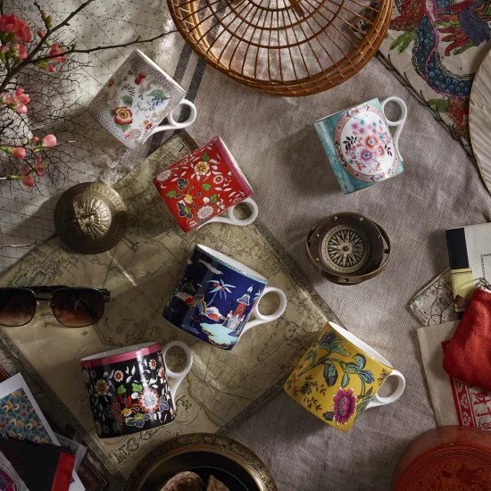 Wonderlust mugg stor, yellow tonquin Wedgwood