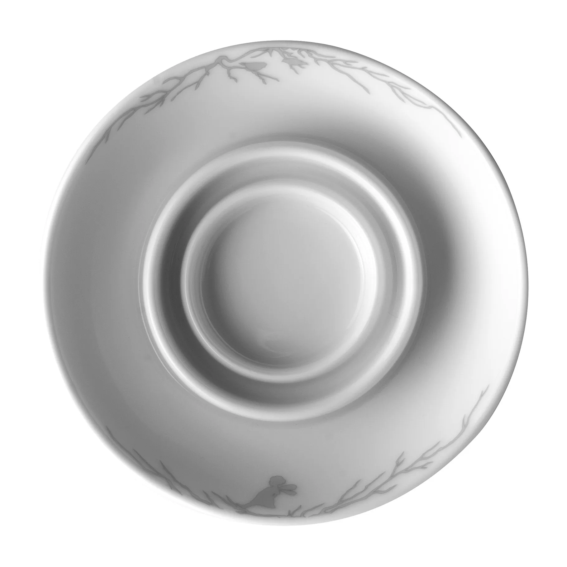 Alv ljusstake Ø14 cm, Vit-grå Wik & Walsøe