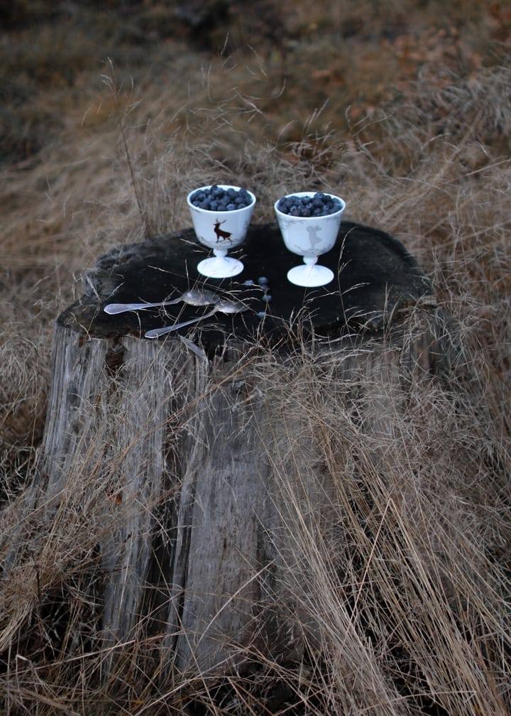 Alveskog dessertskål på fot Ø11 cm, Vit Wik & Walsøe