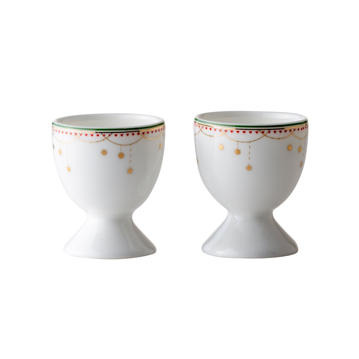 Wik & Walse Julemorgen äggkopp 2-pack Vit | Skandinavisk Design | Äggkoppar | Vit