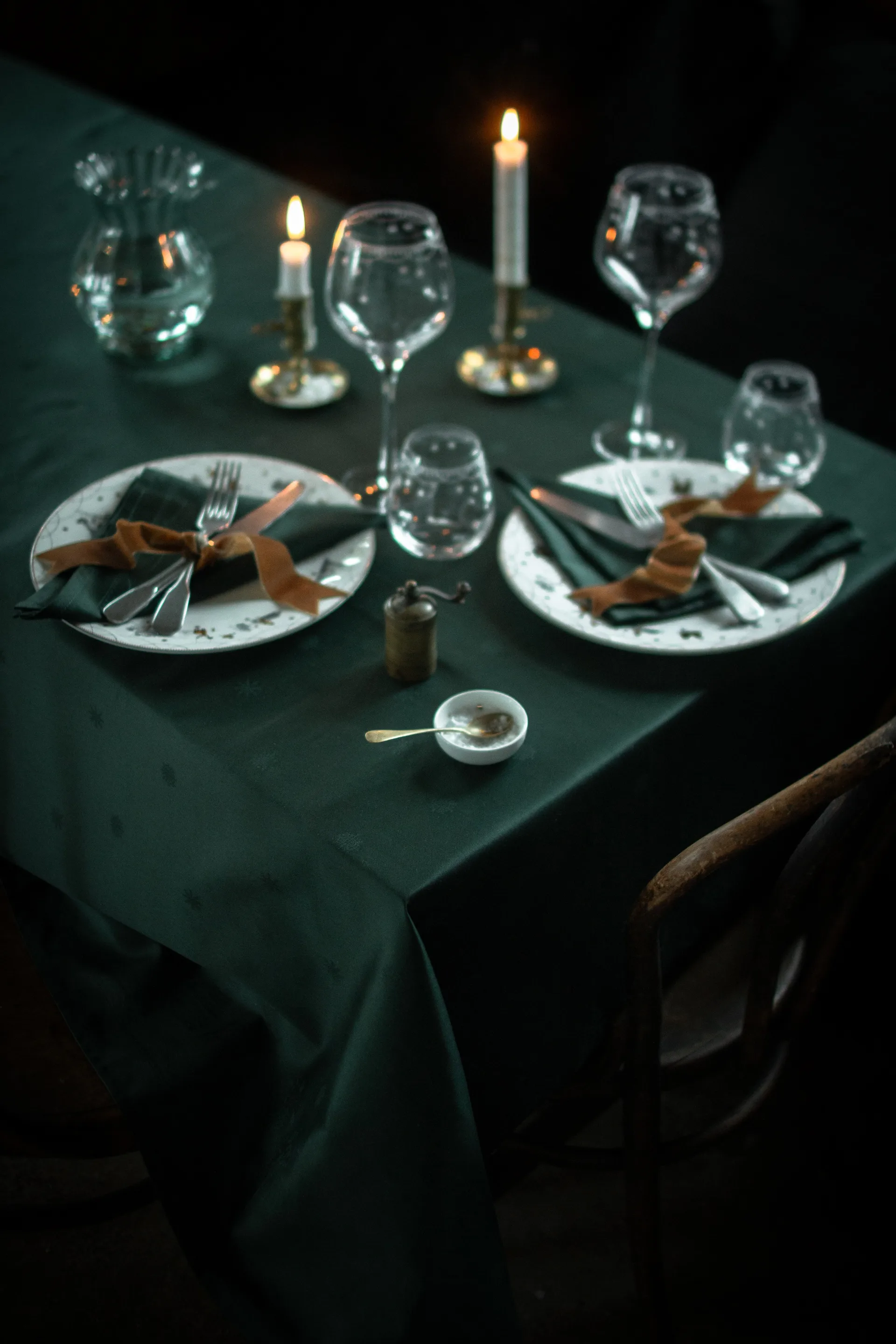 Julemorgen duk , Grön, 140x240 cm Wik & Walsøe