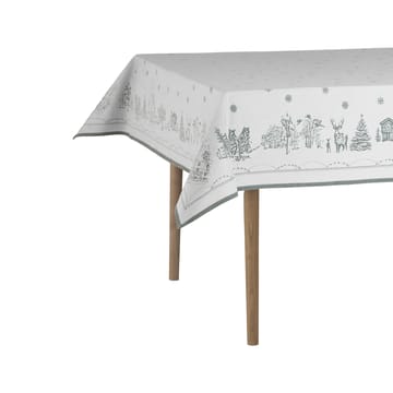 Julemorgen duk  - Vit-grön, 140x340 cm - Wik & Walsøe