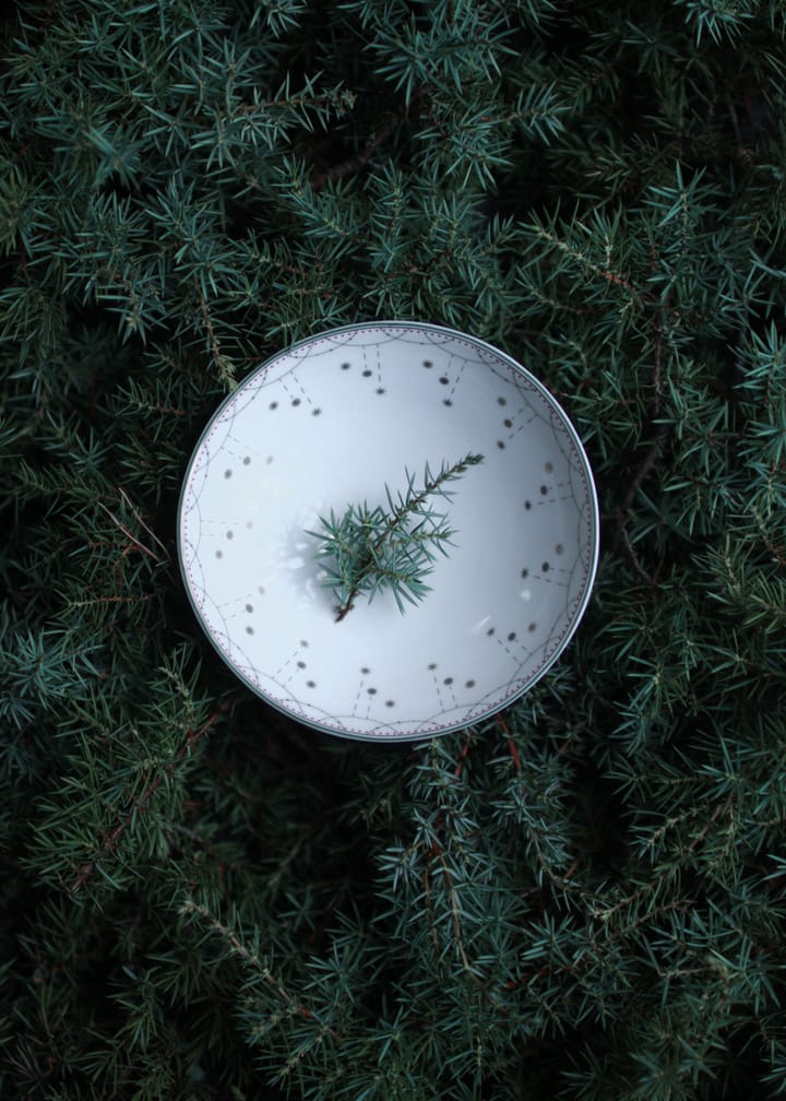 Julemorgen Garland liten skål 2-pack Ø12 cm, Vit Wik & Walsøe