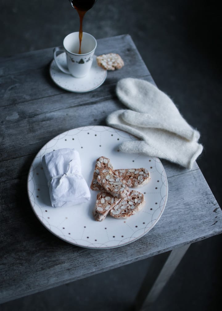 Julemorgen Girlander tallrik 2-pack Ø28 cm, Vit Wik & Walsøe