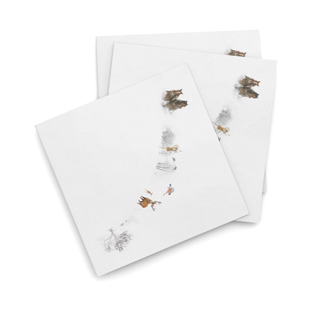 Wik & Walse Julemorgen servett 40x40 cm 20-pack Story