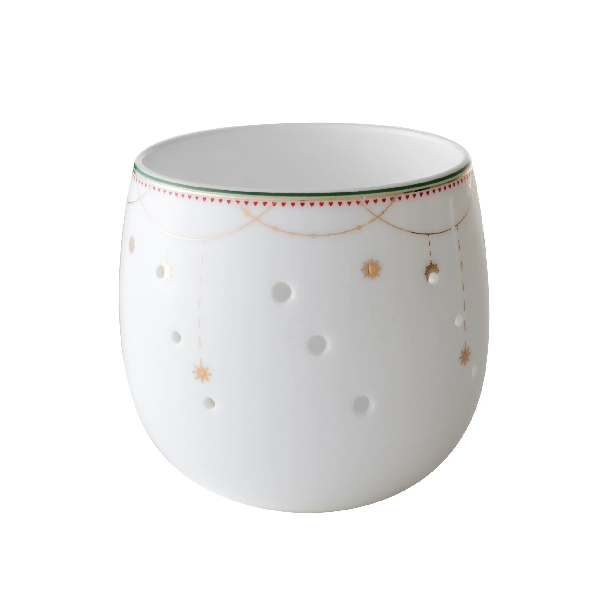 Julemorgen skål-ljuslykta, 8 cm Wik & Walsøe