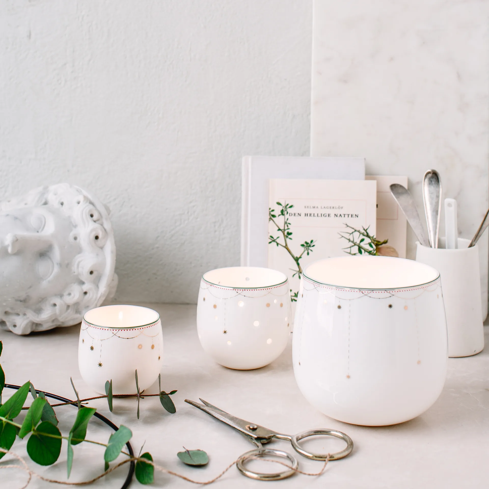 Julemorgen skål-ljuslykta, 8 cm Wik & Walsøe