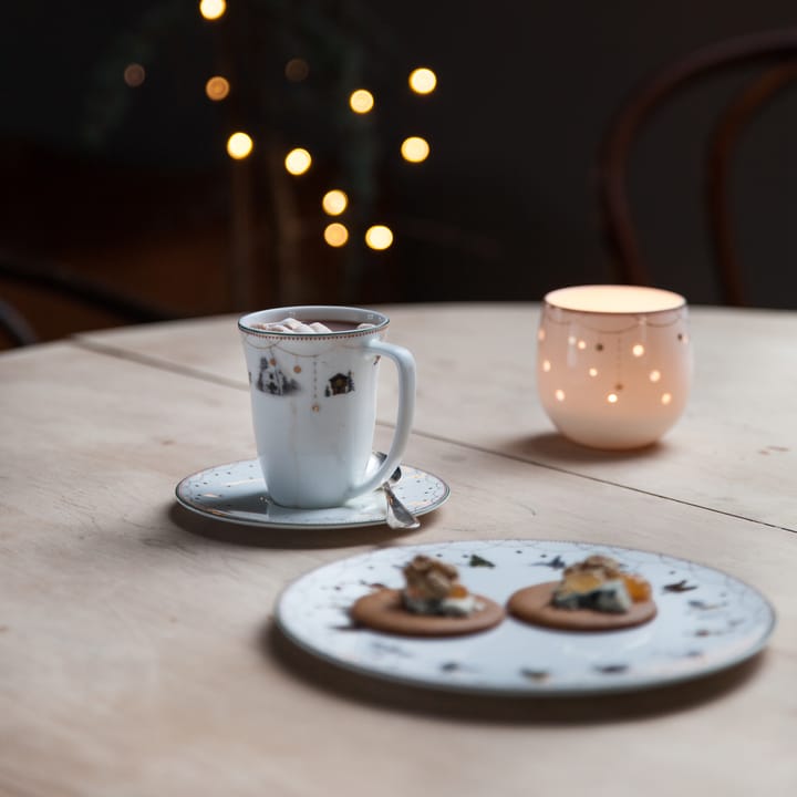 Julemorgen skål-ljuslykta, 8 cm Wik & Walsøe