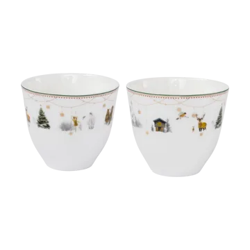 Julemorgen Story kopp 2-pack 20 cl - Vit - Wik & Walsøe