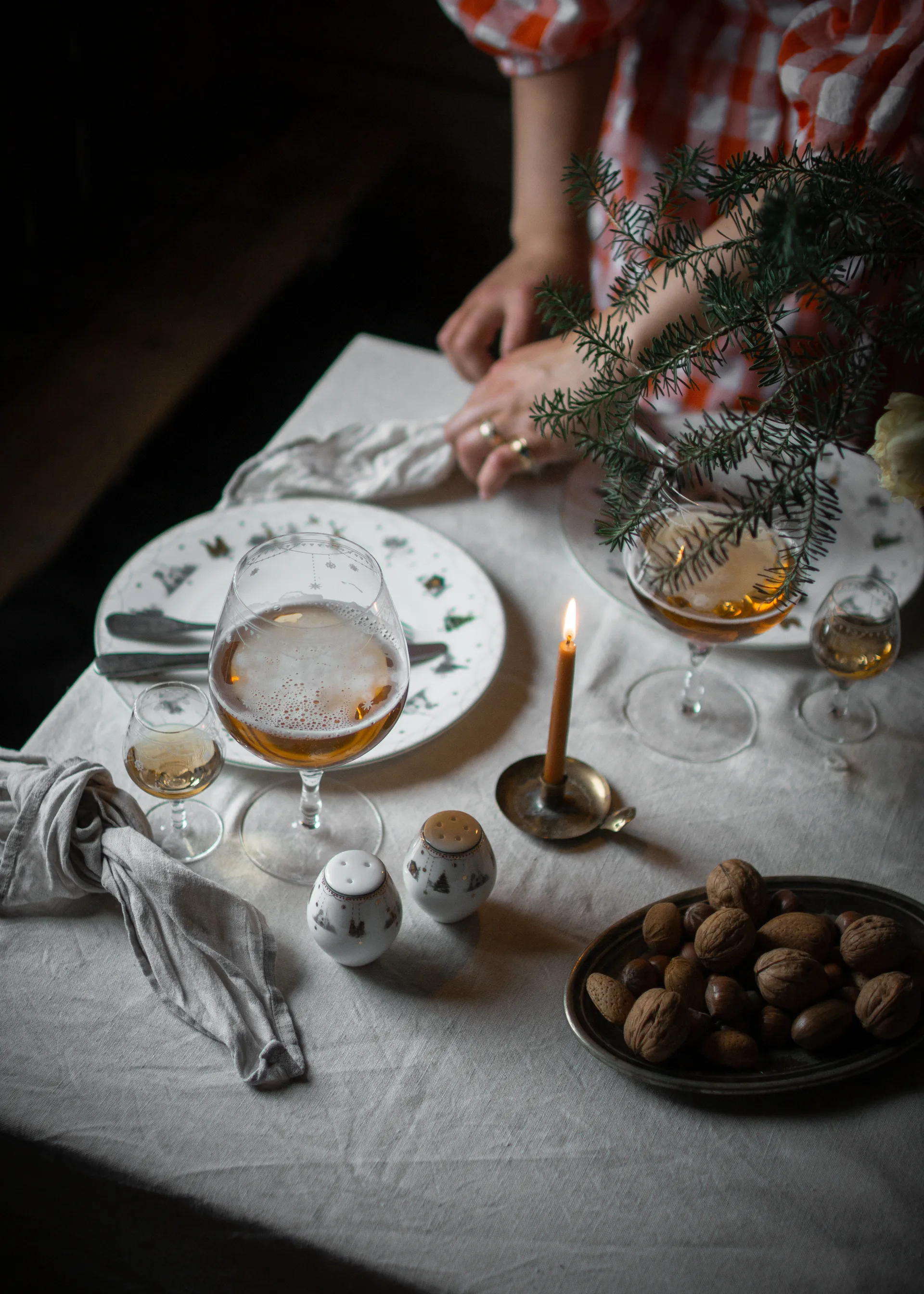 Julemorgen Story salt & pepparkar 2 delar, Vit Wik & Walsøe