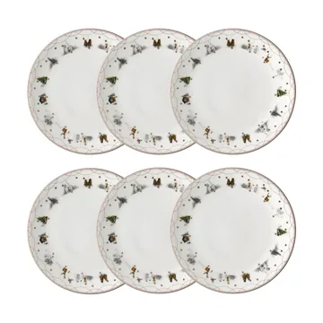 Julemorgen tallrik Ø28 cm 6-pack - Wik & Walsøe