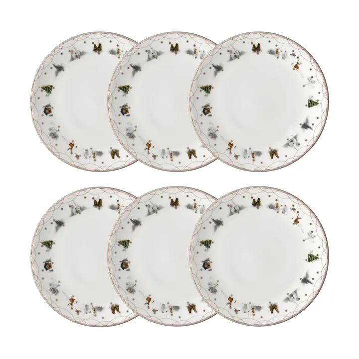 Julemorgen tallrik Ø28 cm 6-pack - Wik & Walsøe