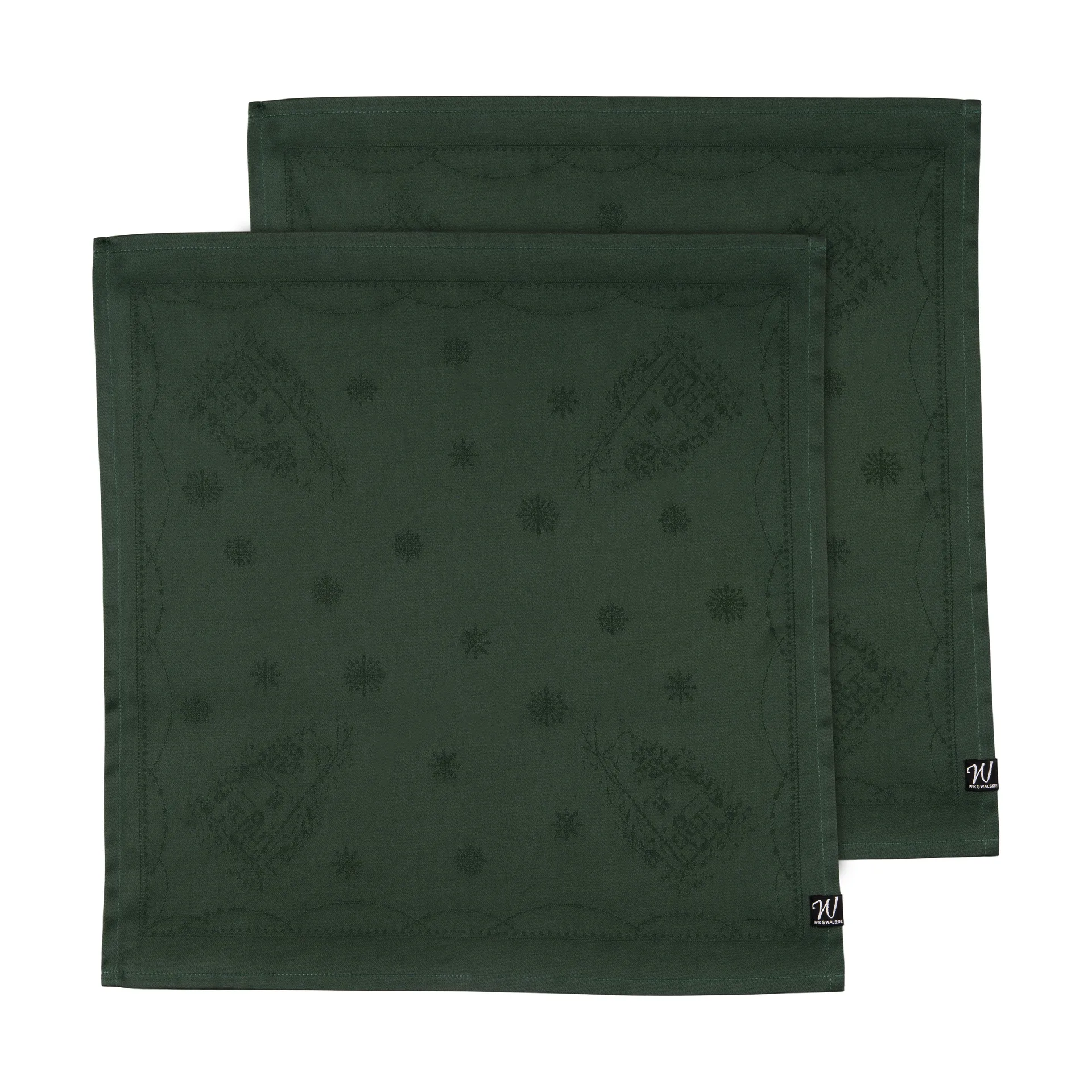 Julemorgen tygservett 45x45 cm 2-pack, Grön Wik & Walsøe