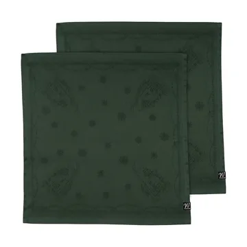 Julemorgen tygservett 45x45 cm 2-pack - Grön - Wik & Walsøe