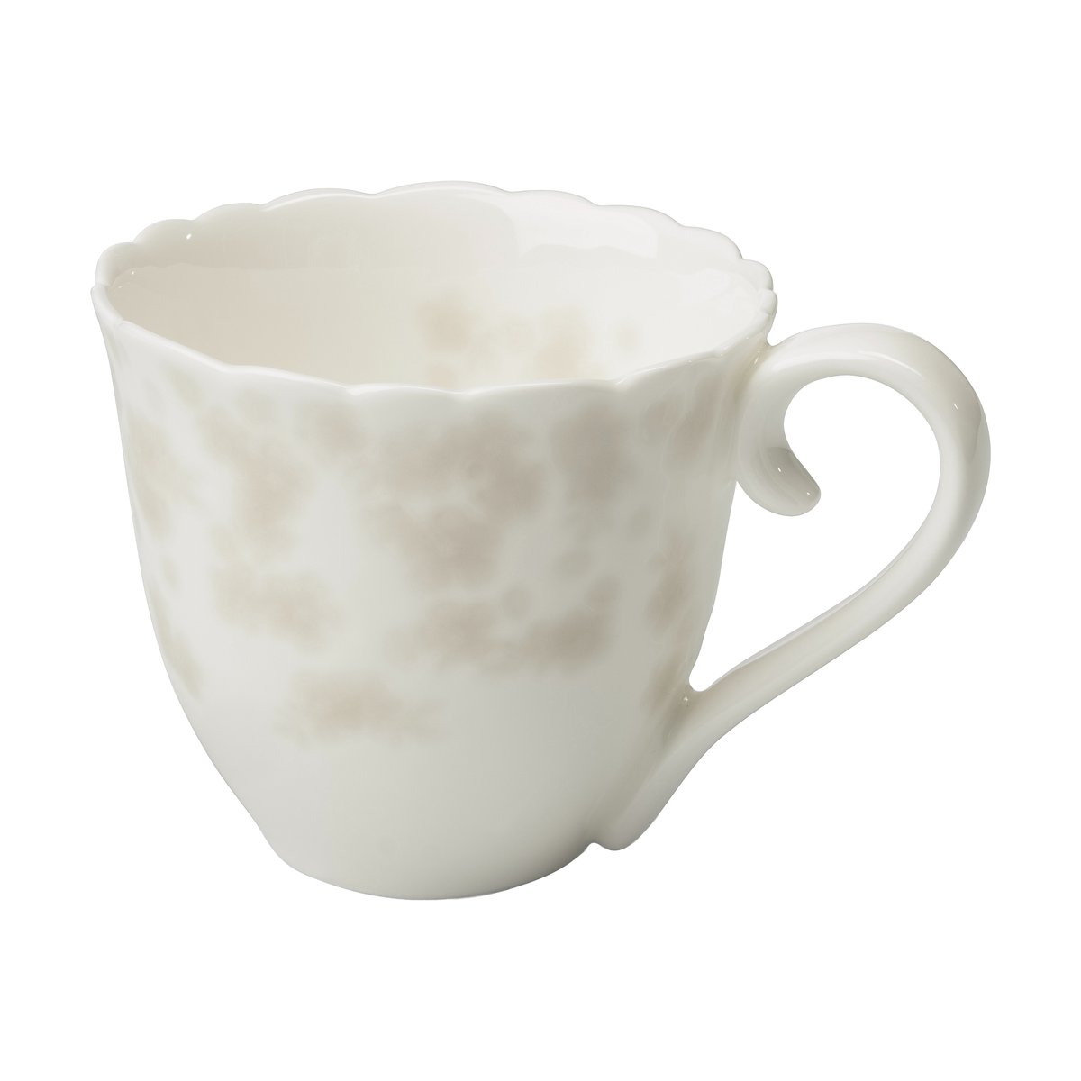 Wik & Walse Slåpeblom kopp 20 cl Varmgrå | Skandinavisk Design | Kaffekoppar | Vit